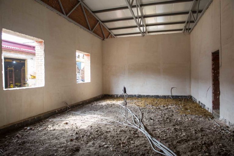 Concrete construction for new heat treatment shop