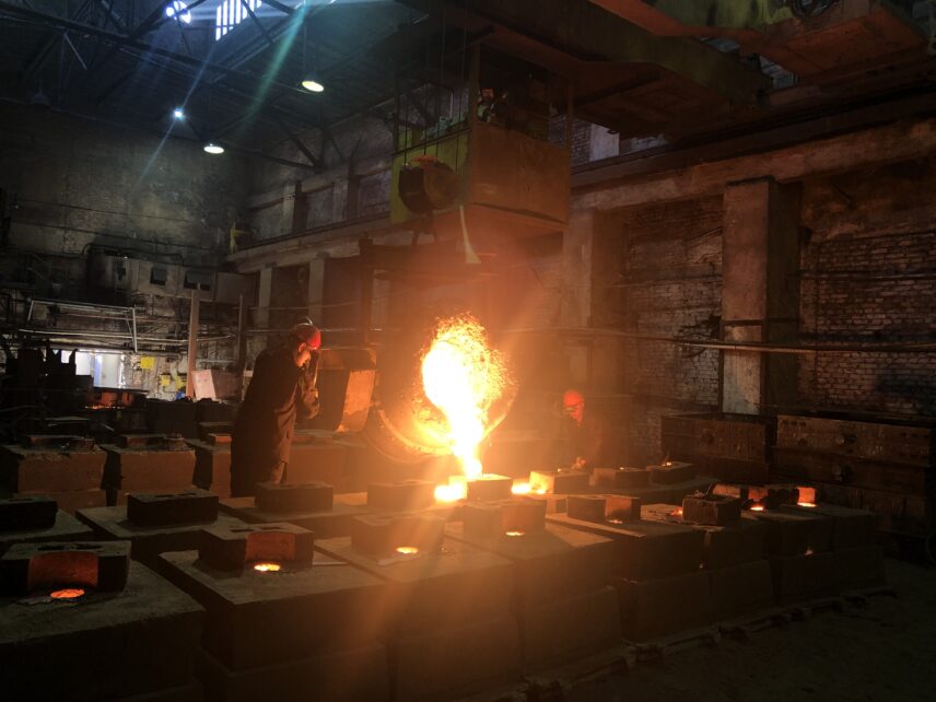 production of steel castings
